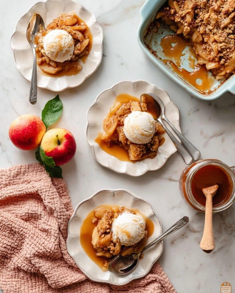 Homemade Apple Cobbler with Spiced Topping Recipe