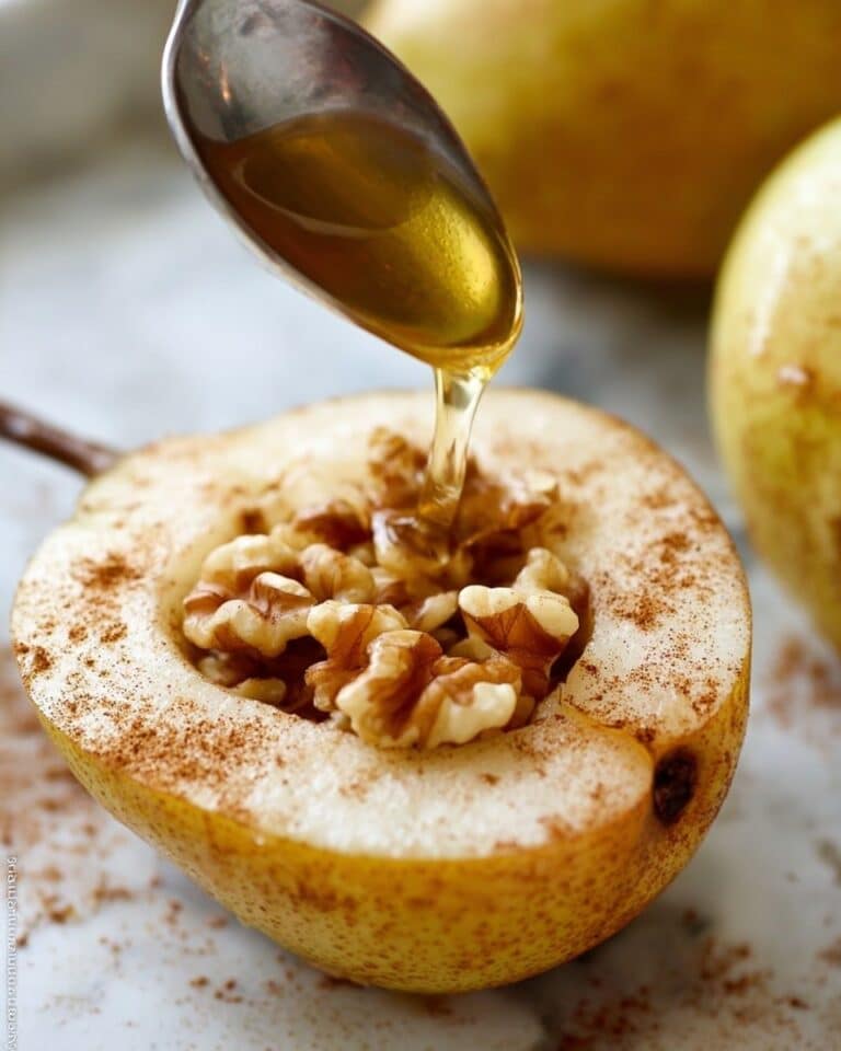 Baked Pears with Walnuts and Honey Recipe