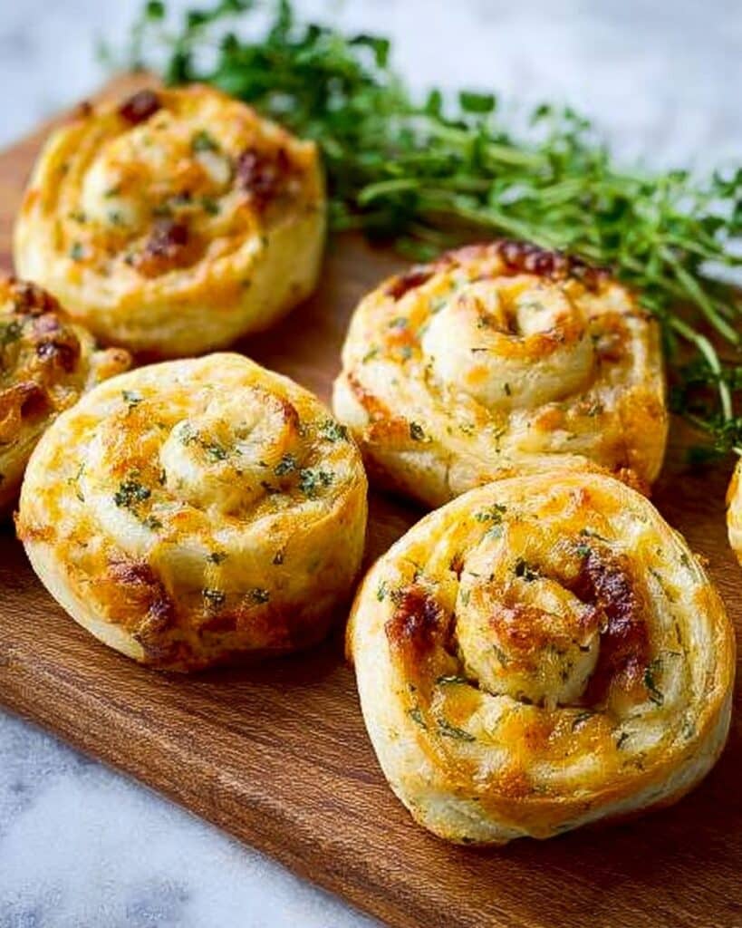 Cheesy Caramelized Onion Pinwheels Recipe