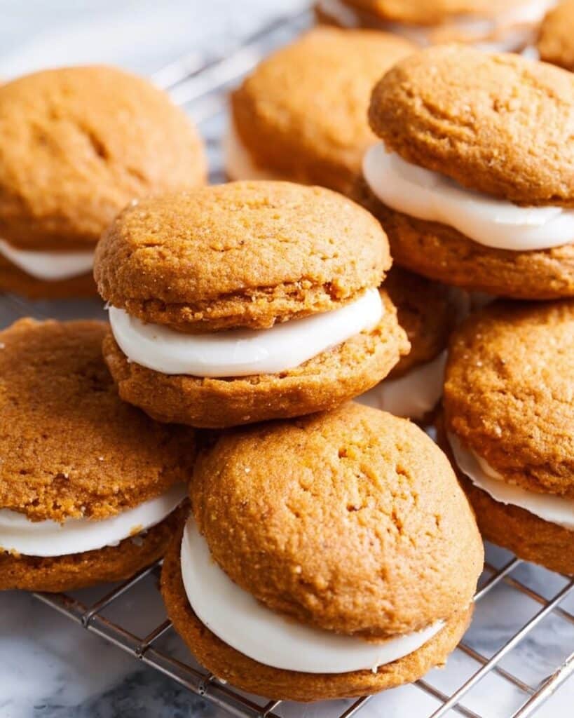 Pumpkin Whoopie Pies with Maple Frosting Recipe