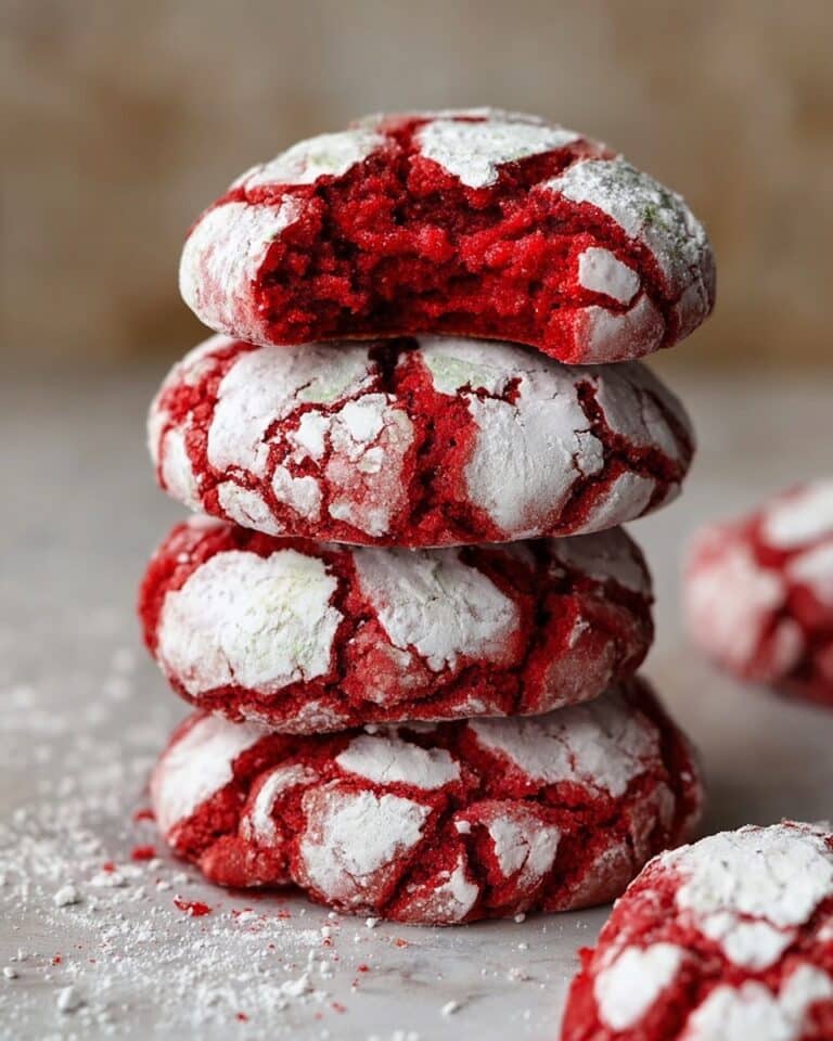 Red Velvet Crinkle Cookies Recipe
