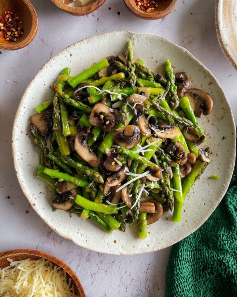 Sauteed Asparagus with Mushrooms Recipe