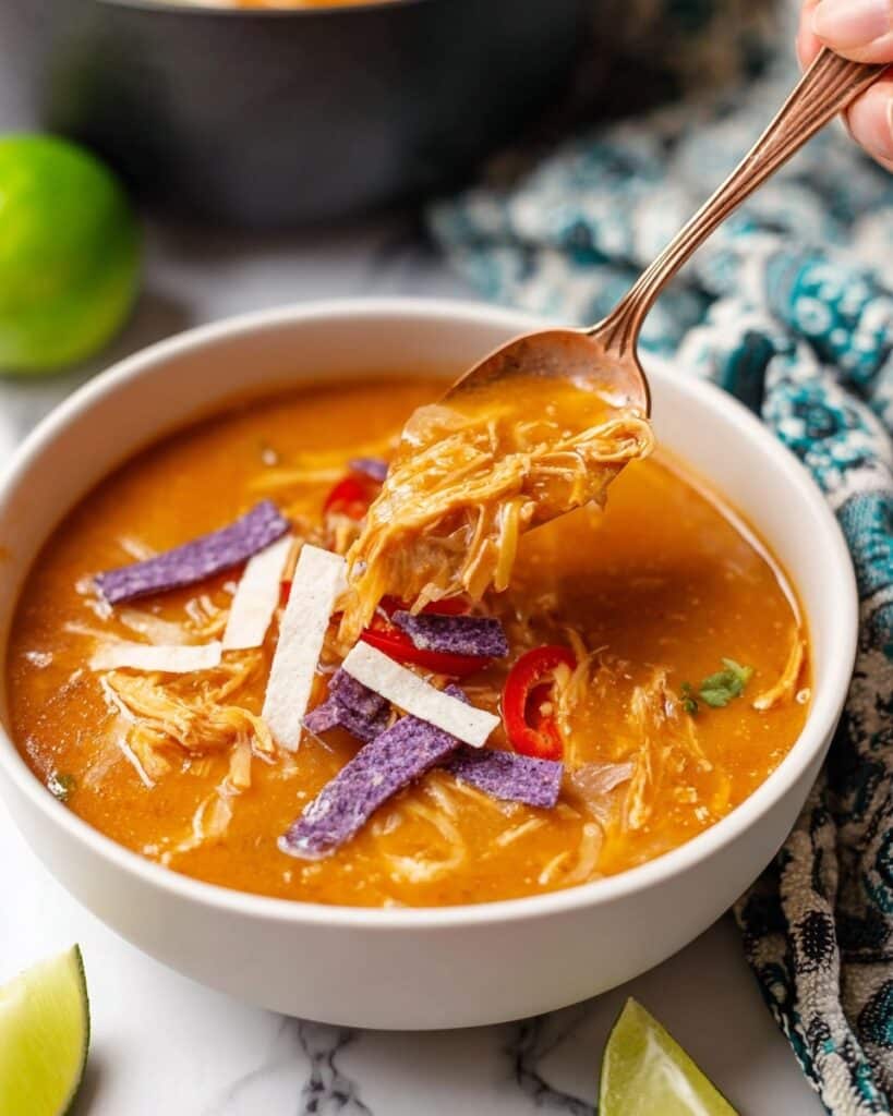 Copycat Chili’s Chicken Enchilada Soup Recipe