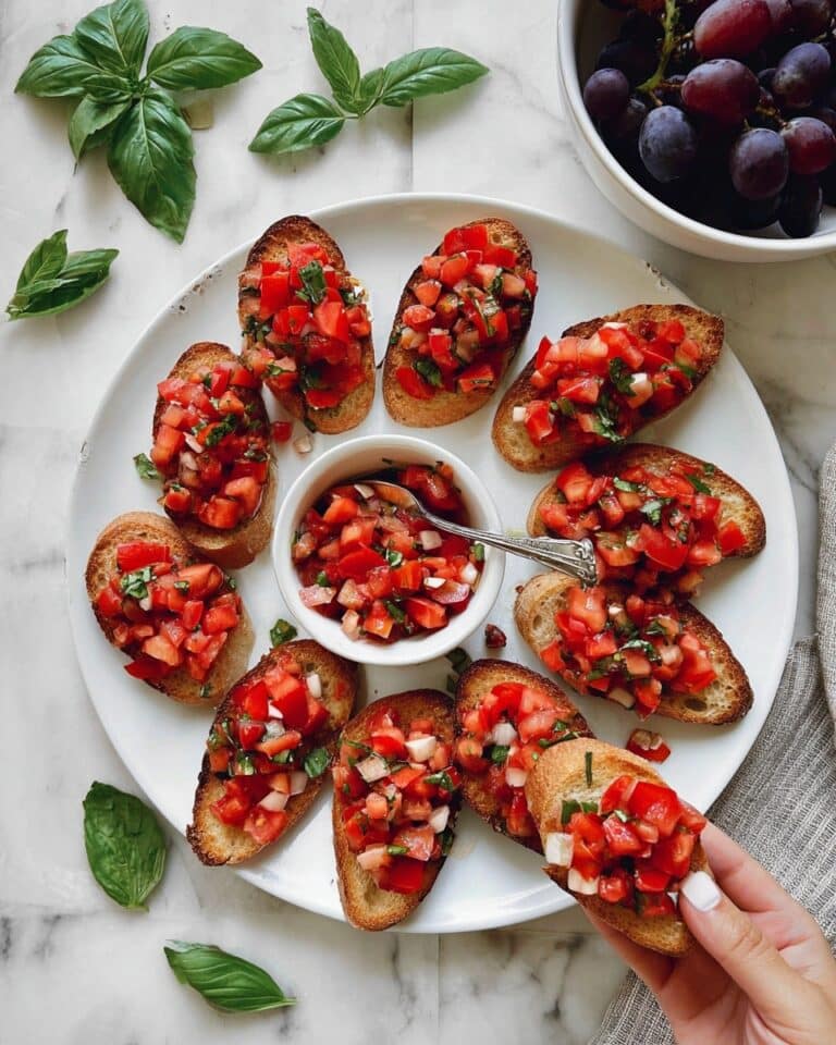 Tomato Basil Bruschetta Recipe