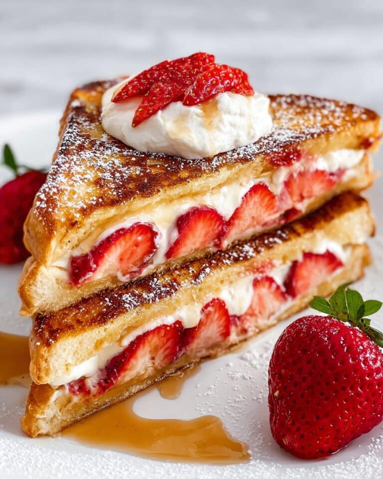 Strawberry Cream Cheese Stuffed French Toast Recipe