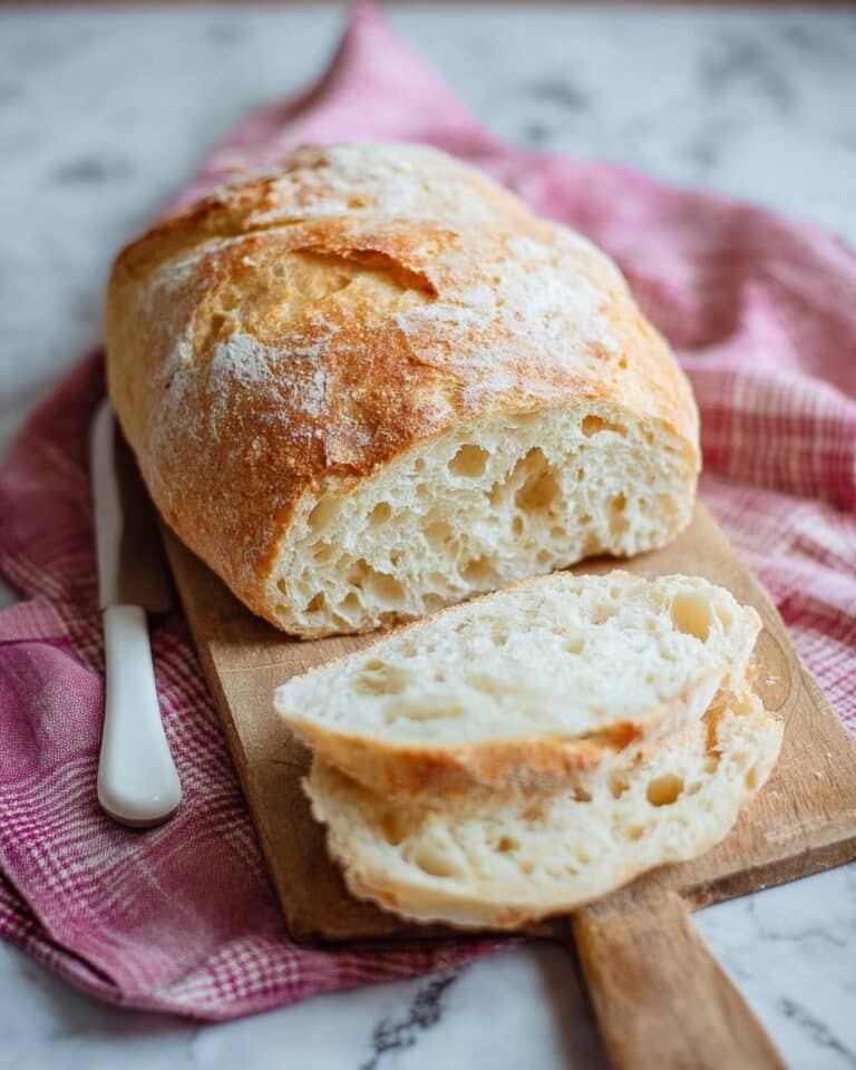5-Ingredient No-Knead Crusty Panini Bread Recipe