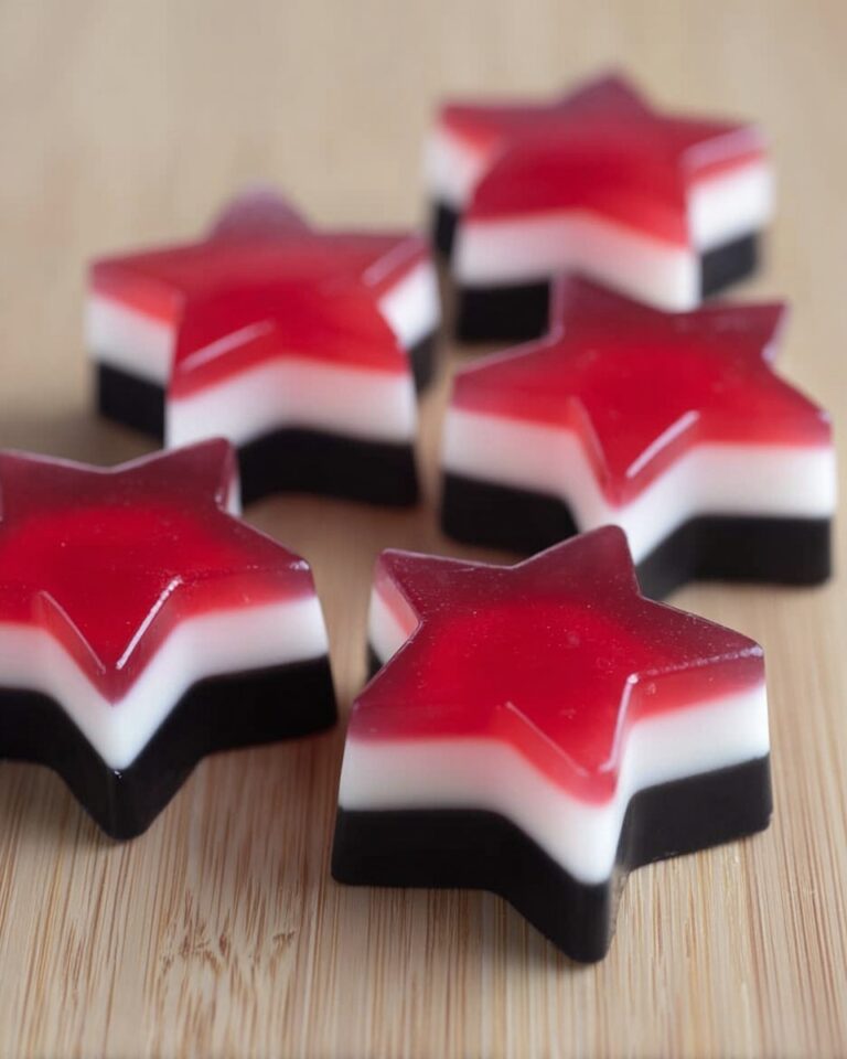 Homemade 4th of July Gummies with Watermelon, Coconut Milk, and Blueberries Recipe