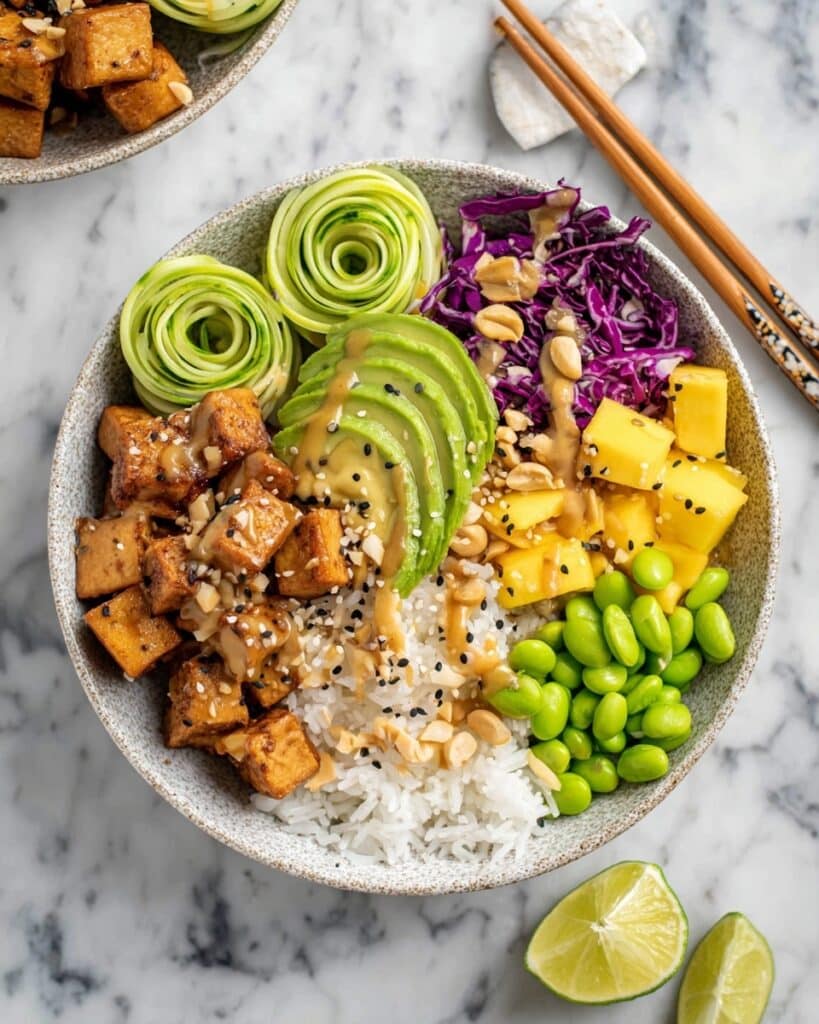 Peanut Tofu Bowls Recipe