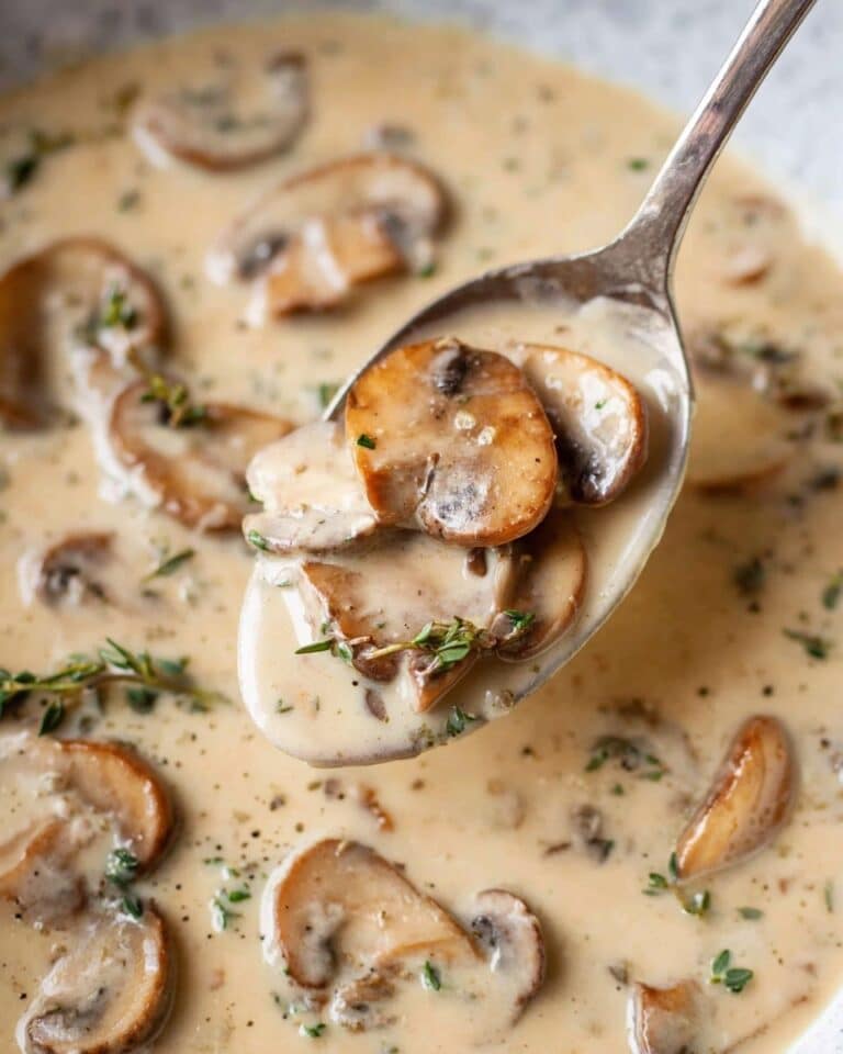Creamy Mushroom Sauce Recipe