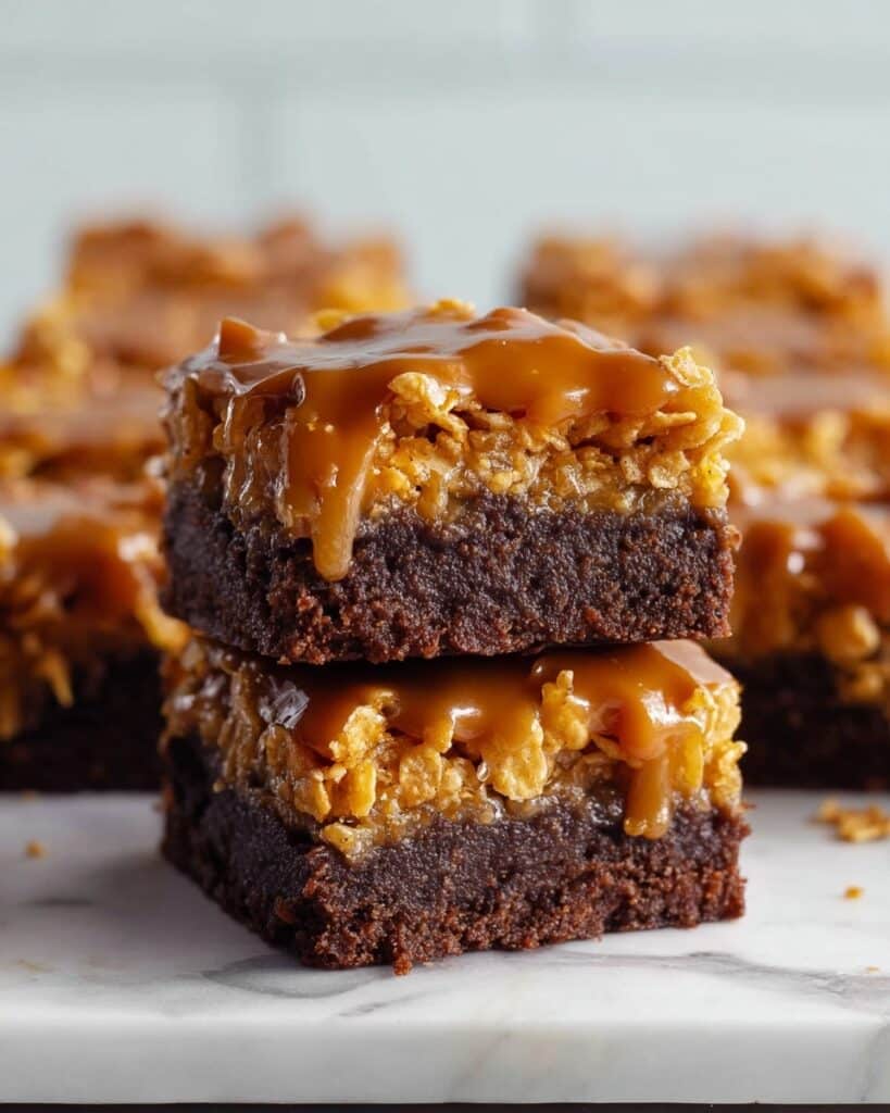 Caramel Crunch Brownies Recipe