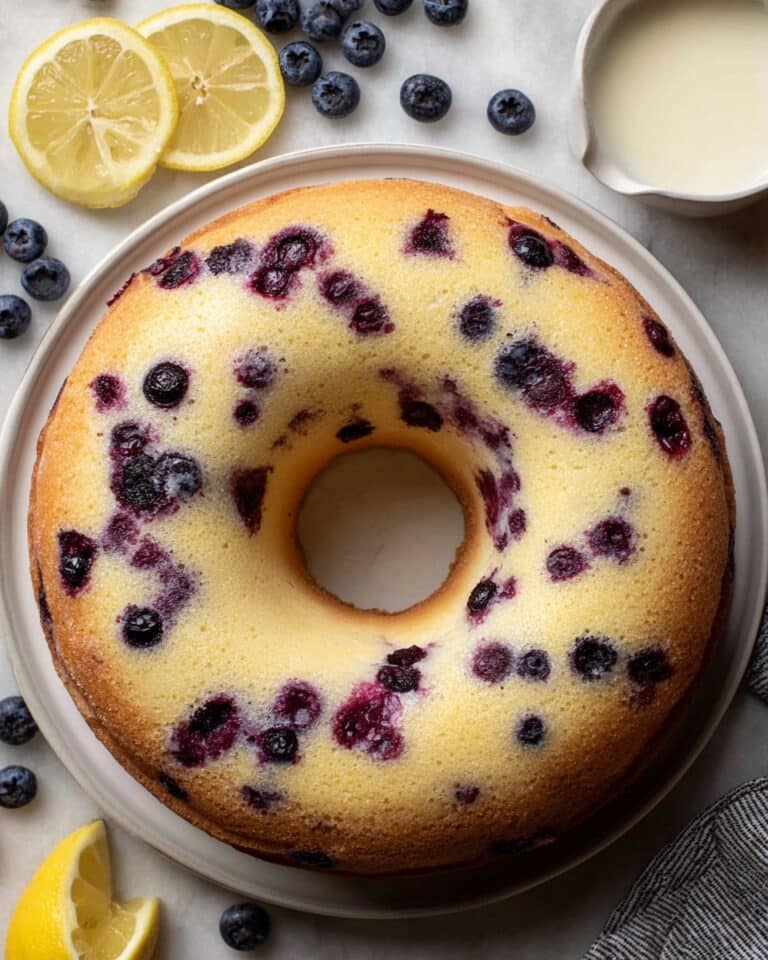 Lemon Blueberry Pound Cake Recipe