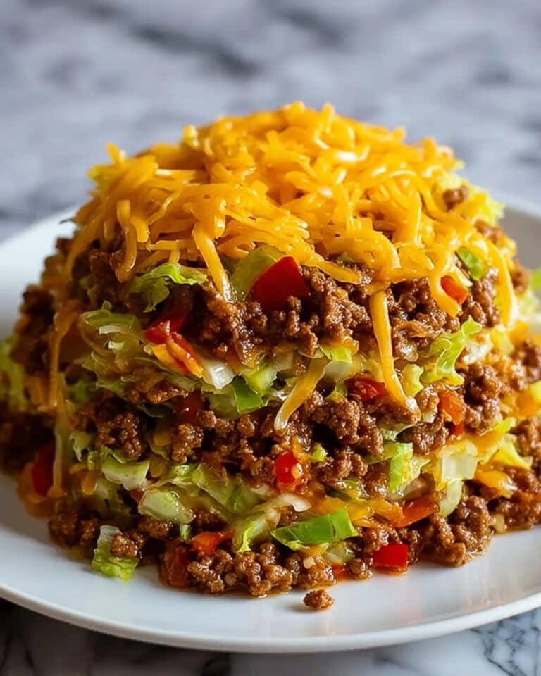 Ground Beef with Taco Cabbage in One Pan Recipe