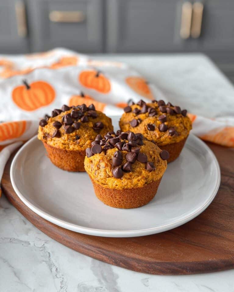 High Protein Chocolate Chip Pumpkin Muffins Recipe