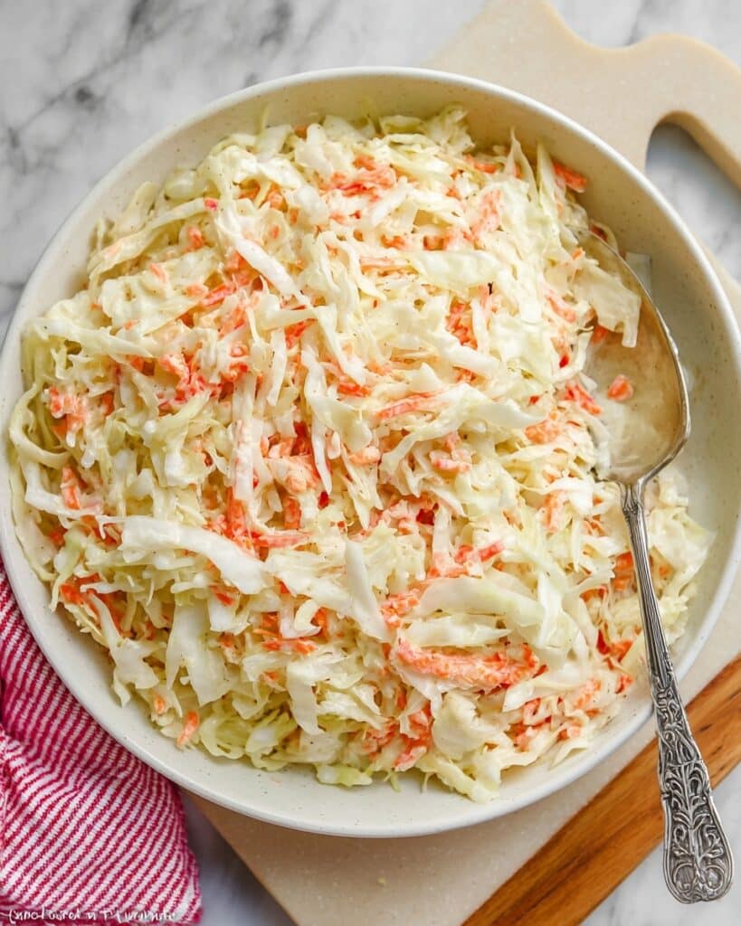 Classic Homemade Coleslaw with Creamy Dressing Recipe