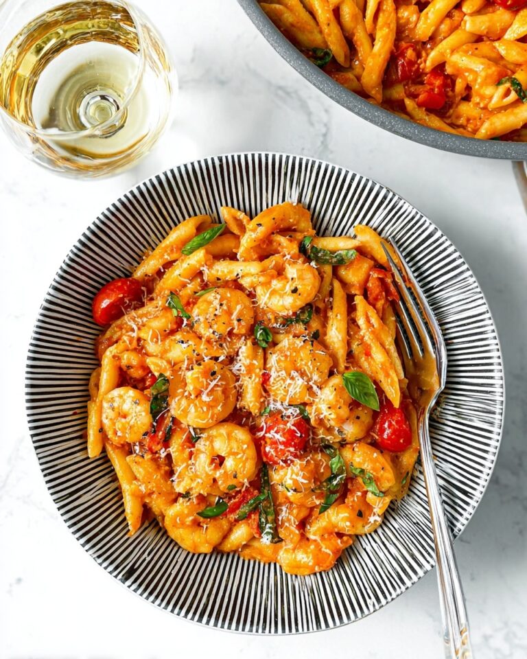 Creamy Rosé Pasta with Prawns Recipe
