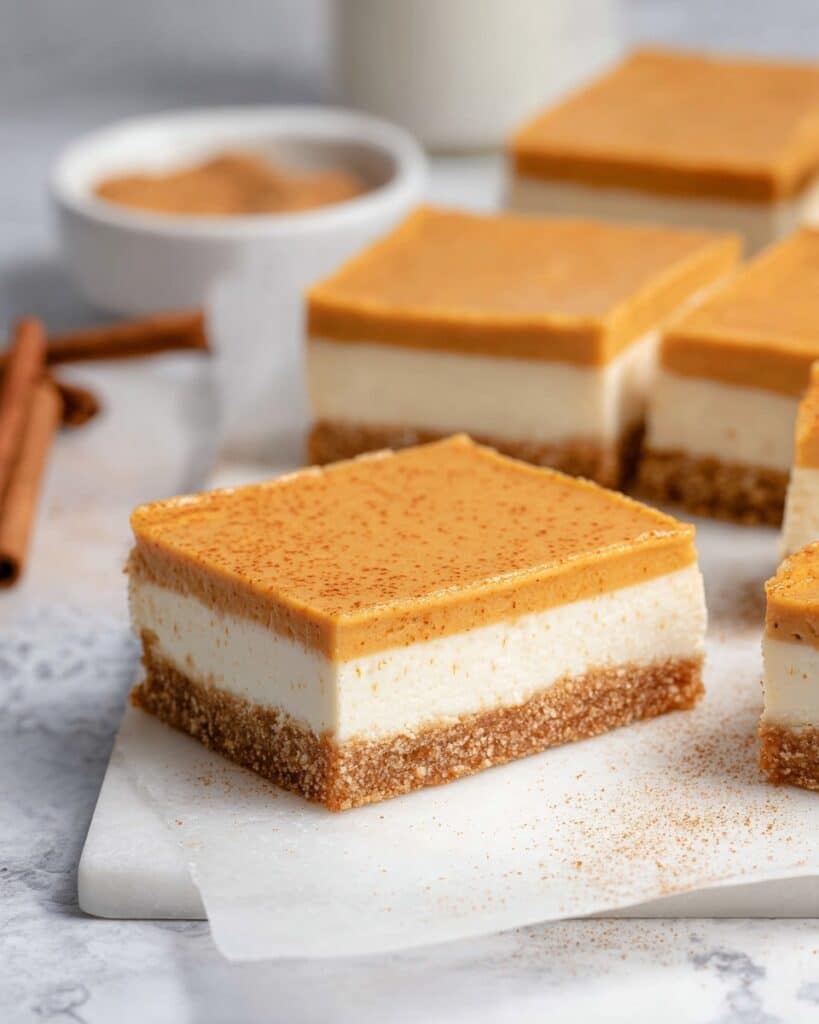 Pumpkin Cheesecake Bars Recipe