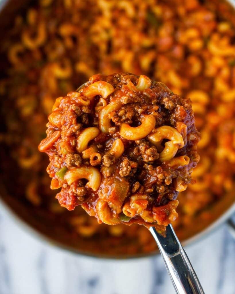 Slumgullion: Classic American Ground Beef and Macaroni Stew Recipe
