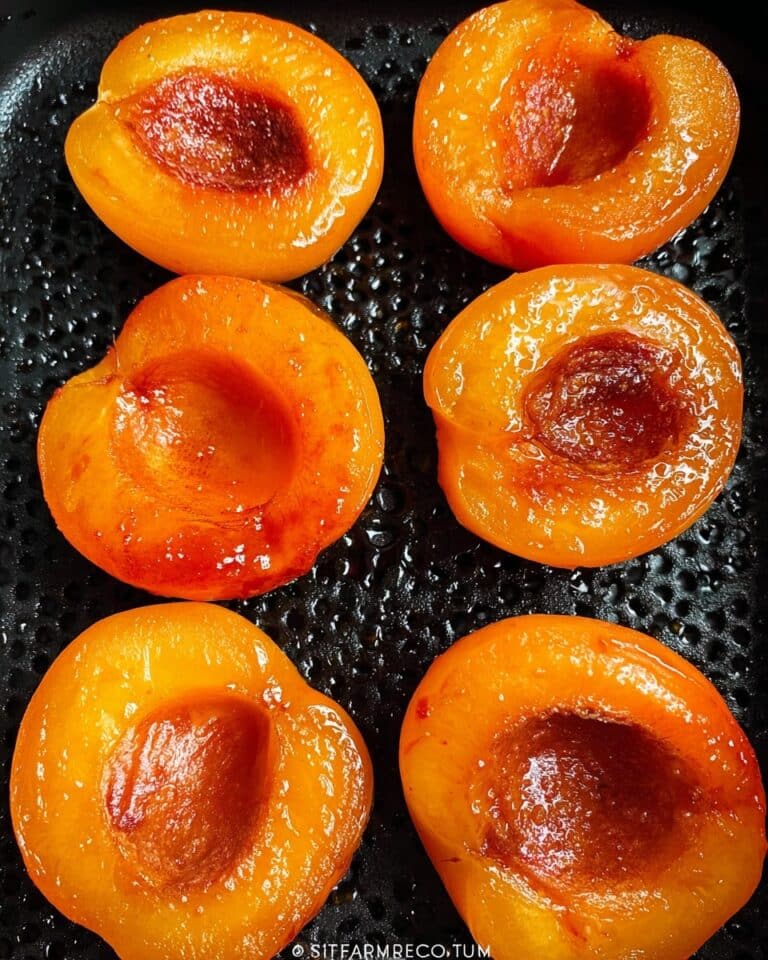 Air Fryer Grilled Peaches Recipe