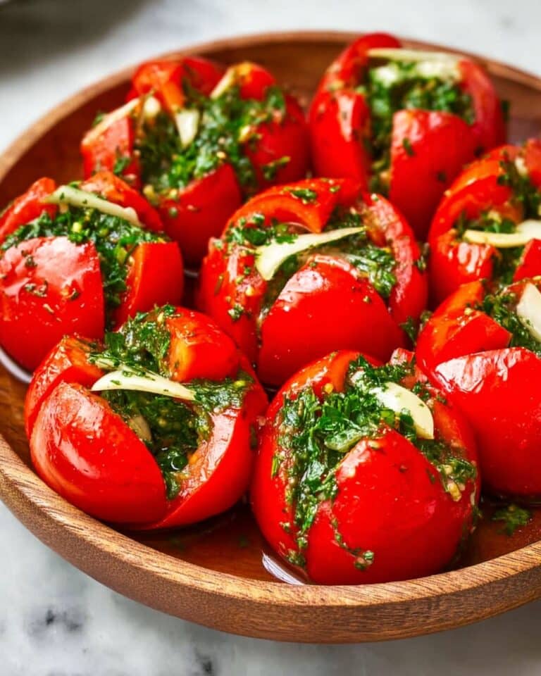 Garlic Marinated Tomatoes Recipe