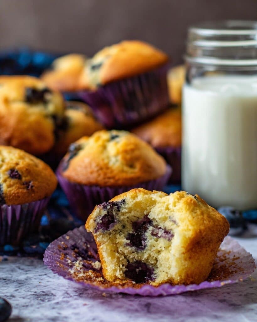 Greek Yogurt Blueberry Muffins (Low Sugar Recipe) Recipe