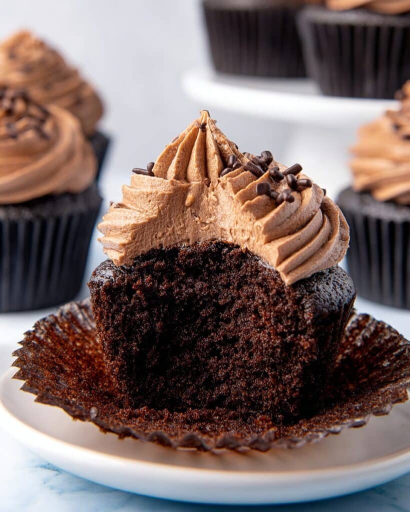 Easy Chocolate Cupcakes with Cream Cheese Frosting Recipe