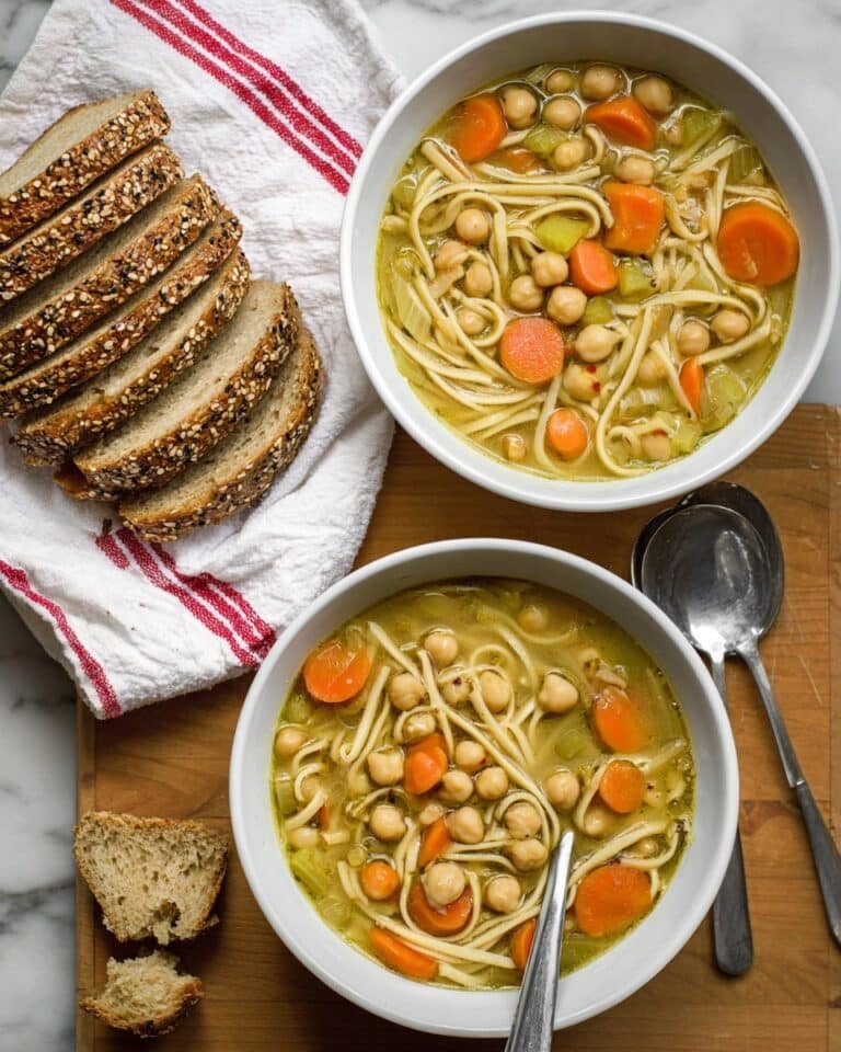 Chickpea Noodle Soup Recipe