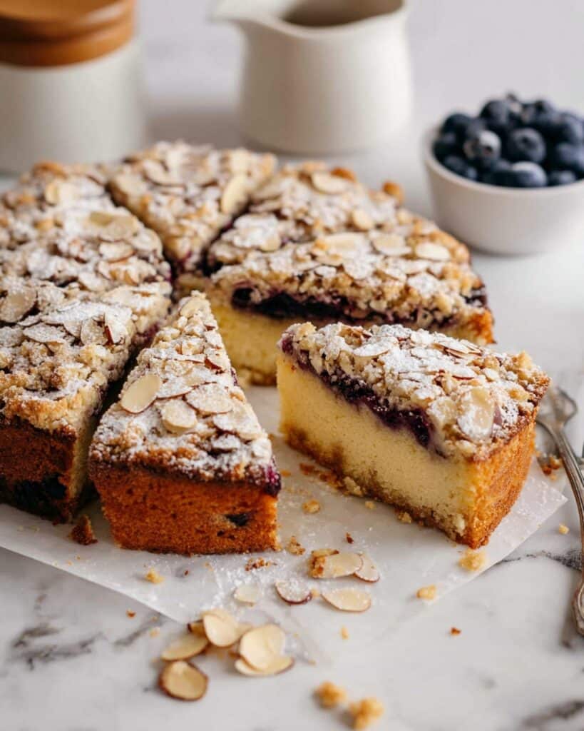 Blueberry Almond Lemon Cake Recipe