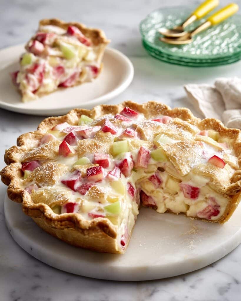 Rhubarb Custard Pie Recipe