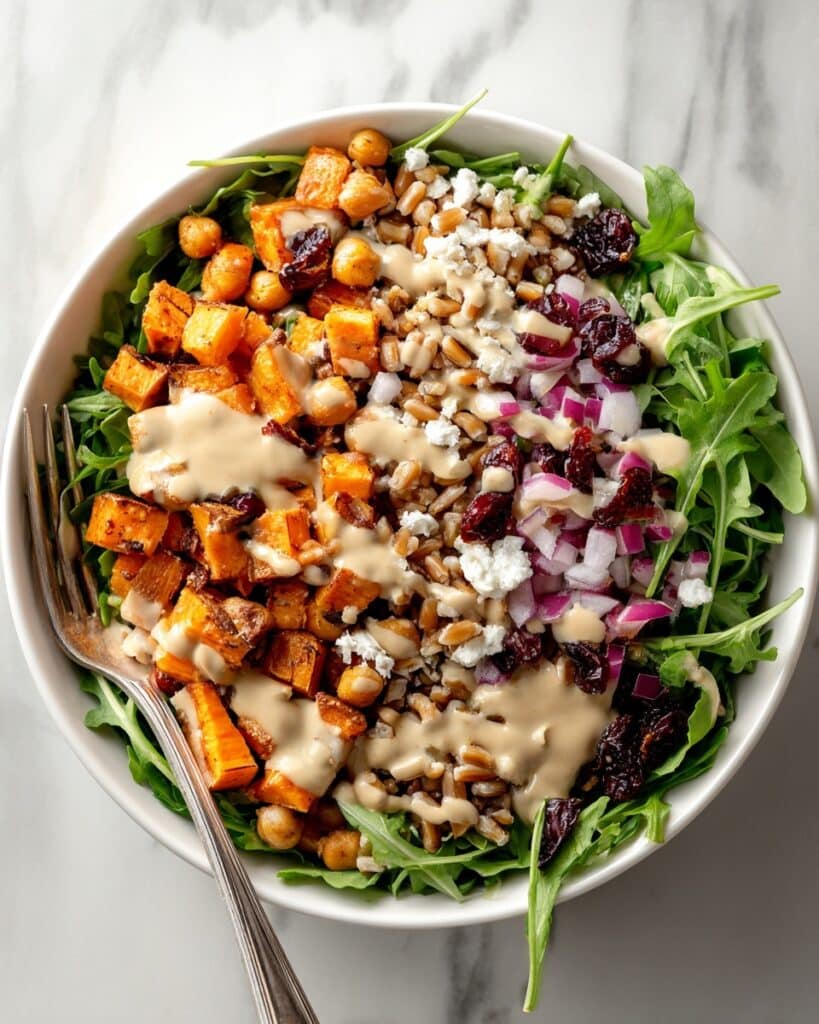 Roasted Sweet Potato Salad With Crispy Chickpeas Recipe