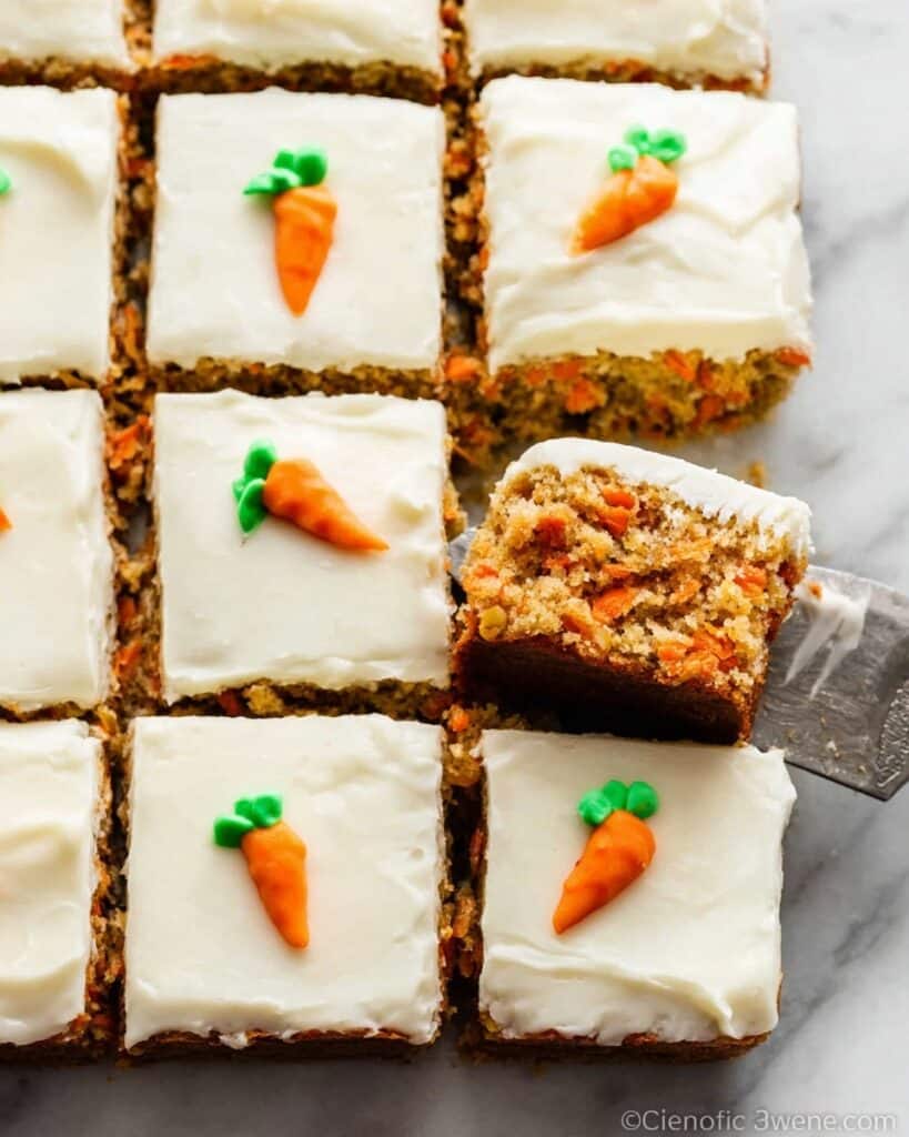 Carrot Cake with Walnuts, Raisins, and Pineapple Recipe