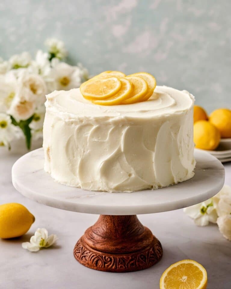 Lemon Cake with Lemon Curd and Cream Cheese Frosting Recipe