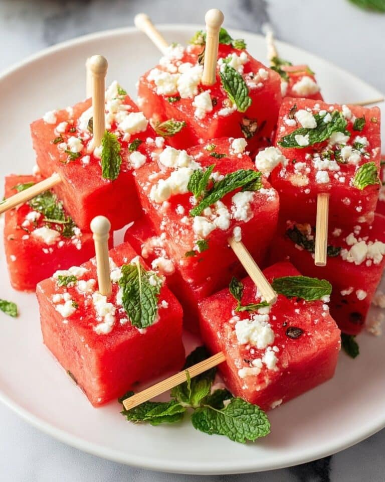 Watermelon Feta Skewers Recipe