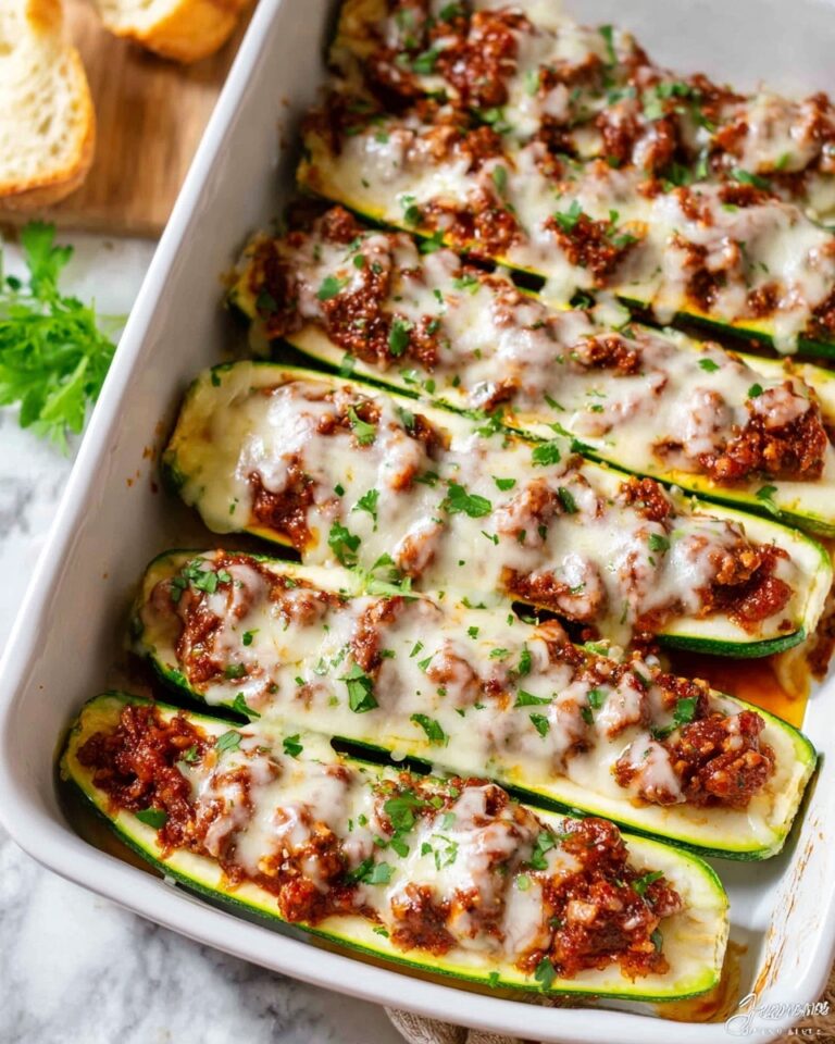 Easy Stuffed Zucchini Boats Recipe