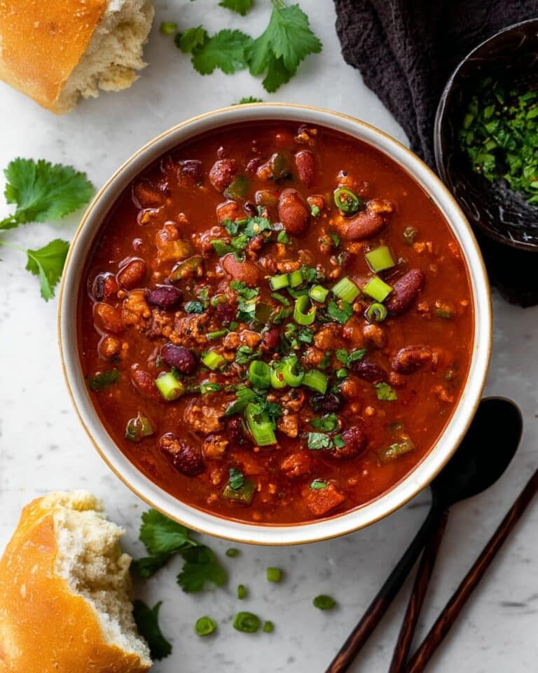 Slow Cooker 3 Bean Chili with Smoky Chipotle and Vegan Protein Recipe