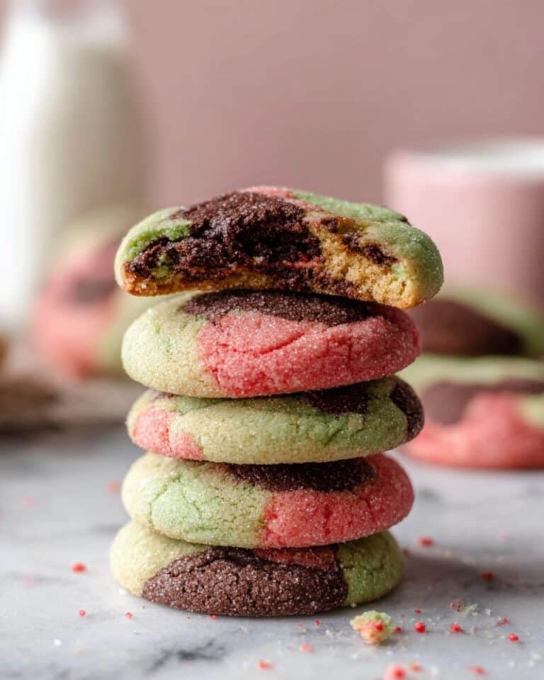 Spumoni Cookies (Cherry, Pistachio, Chocolate) Recipe