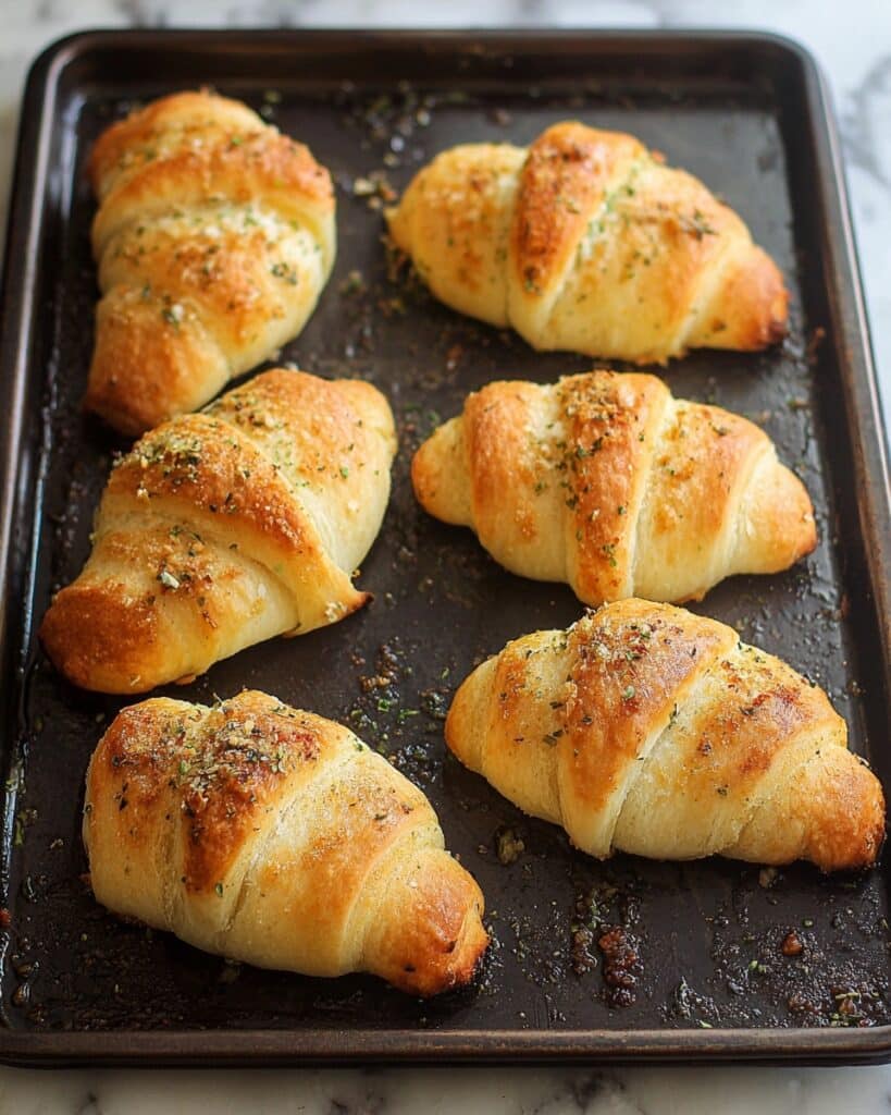 Cheesy Stuffed Garlic Butter Crescent Rolls Recipe