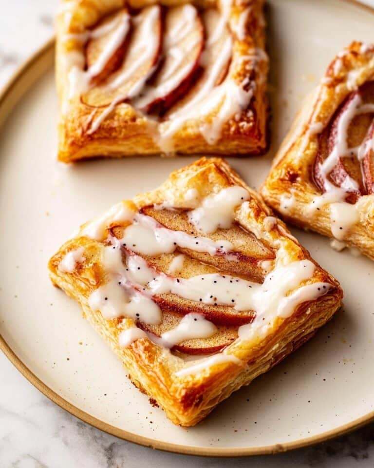 Puff Pastry Peach Tartlets Recipe