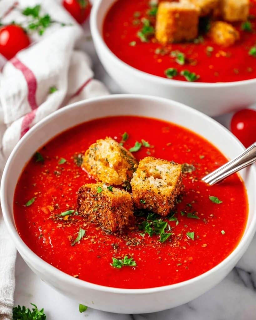 Roasted Bell Pepper Tomato Soup Recipe