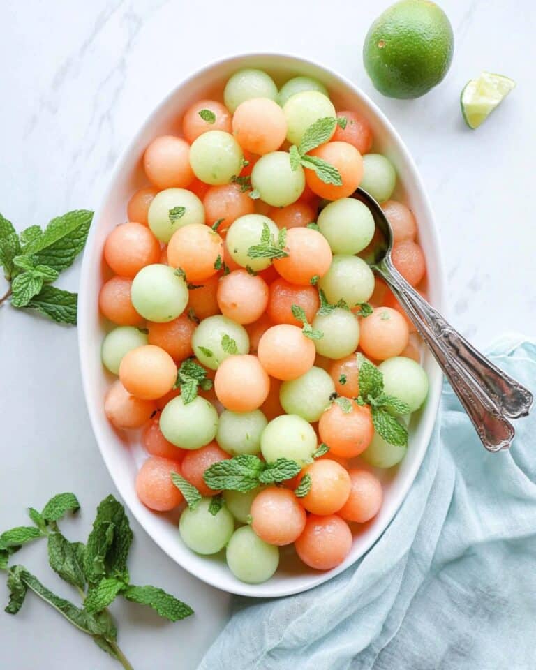 Melon Salad with Honey, Lime and Mint Recipe