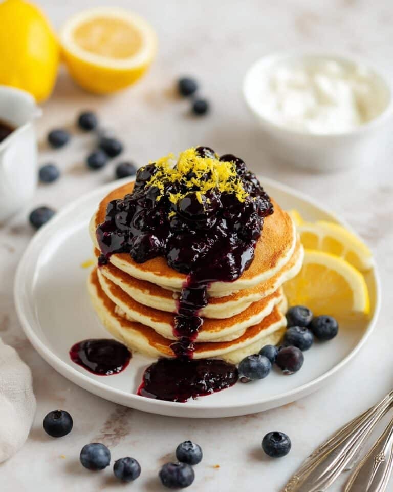 Healthy Lemon Ricotta Pancakes Recipe