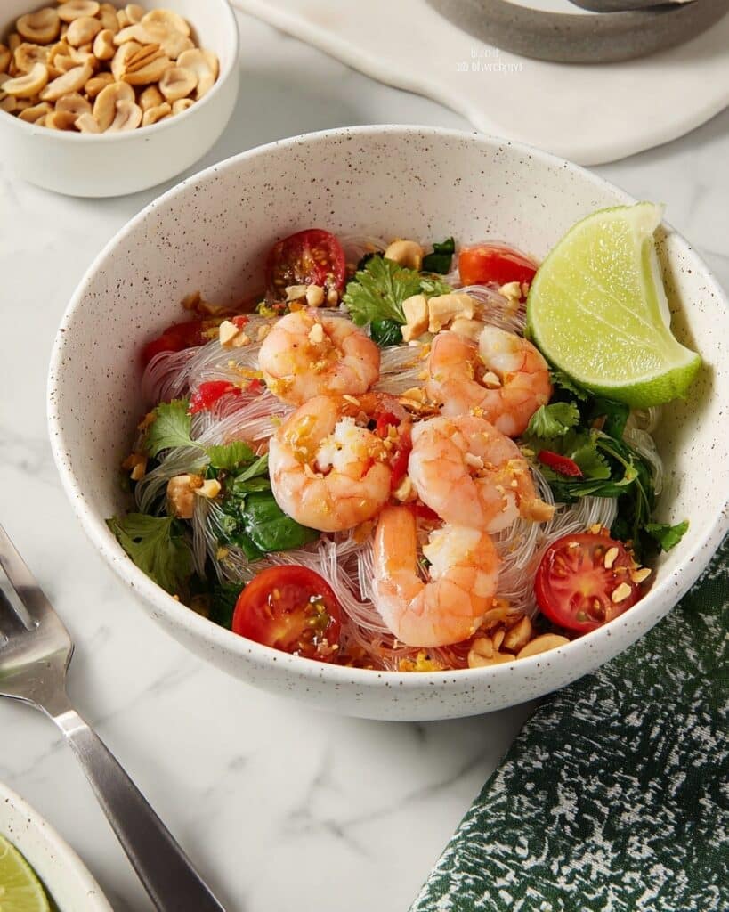 Prawn Salad with Asian Dressing Recipe