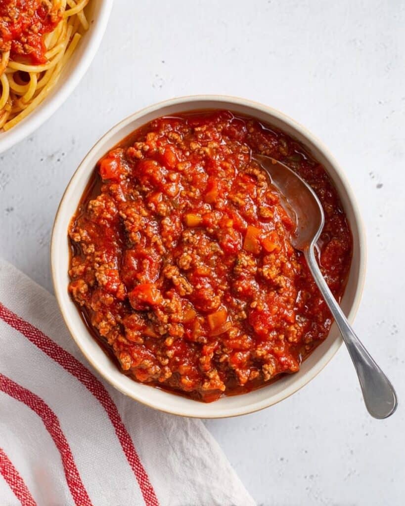 Slow Cooker Homemade Spaghetti Sauce with Sausage and Beef Recipe