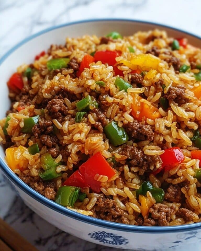 Beef and Pepper Rice Bowl Recipe