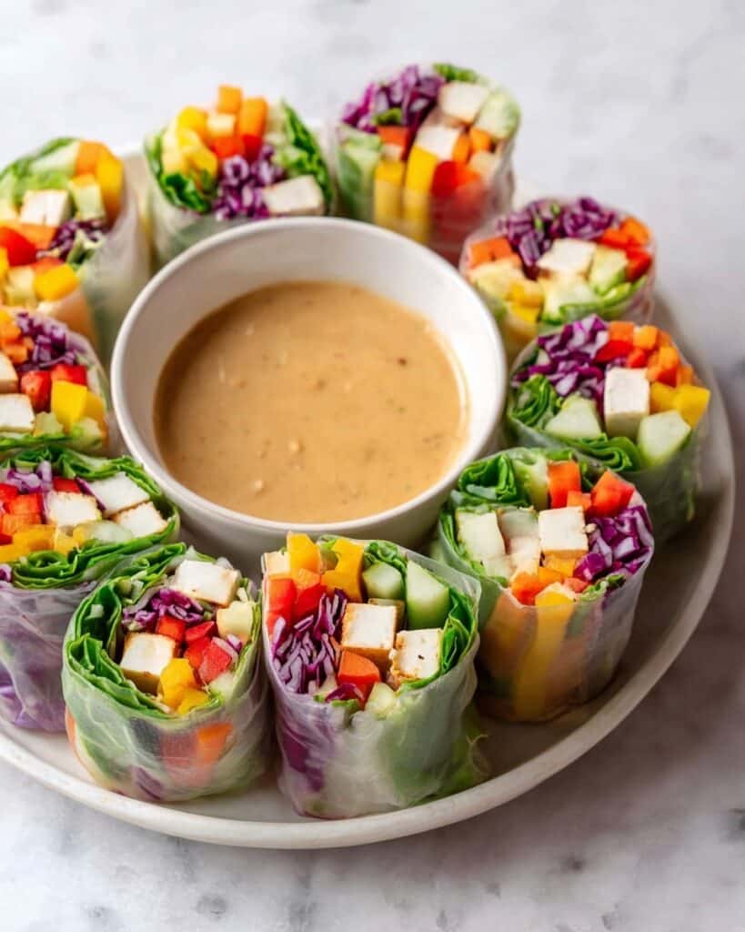Easy Fresh Vegan Spring Rolls Recipe