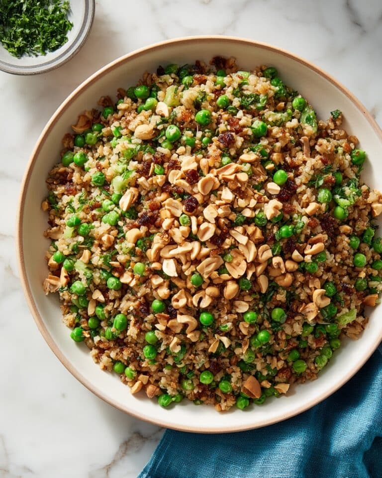 Vegetable Fried Rice with Brown Rice, Bell Peppers, and Peas Recipe