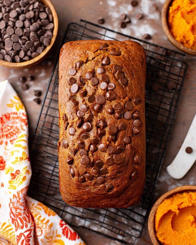 Brown Butter Chocolate Chip Pumpkin Bread Recipe