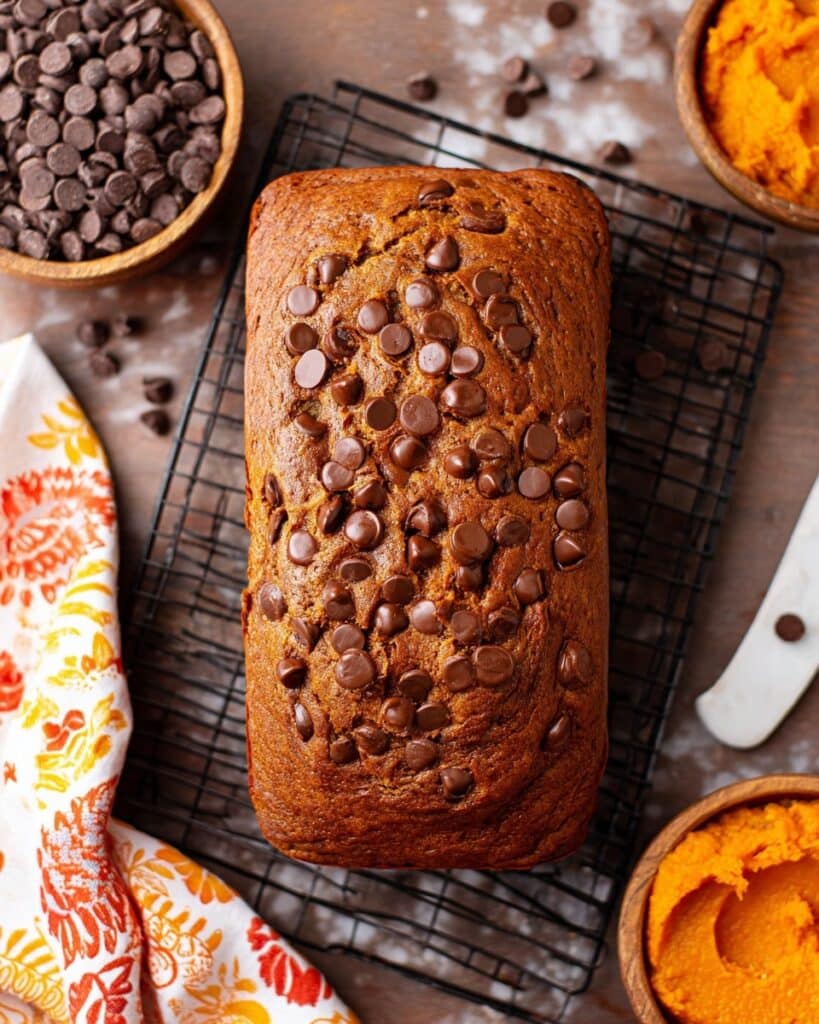 Brown Butter Chocolate Chip Pumpkin Bread Recipe