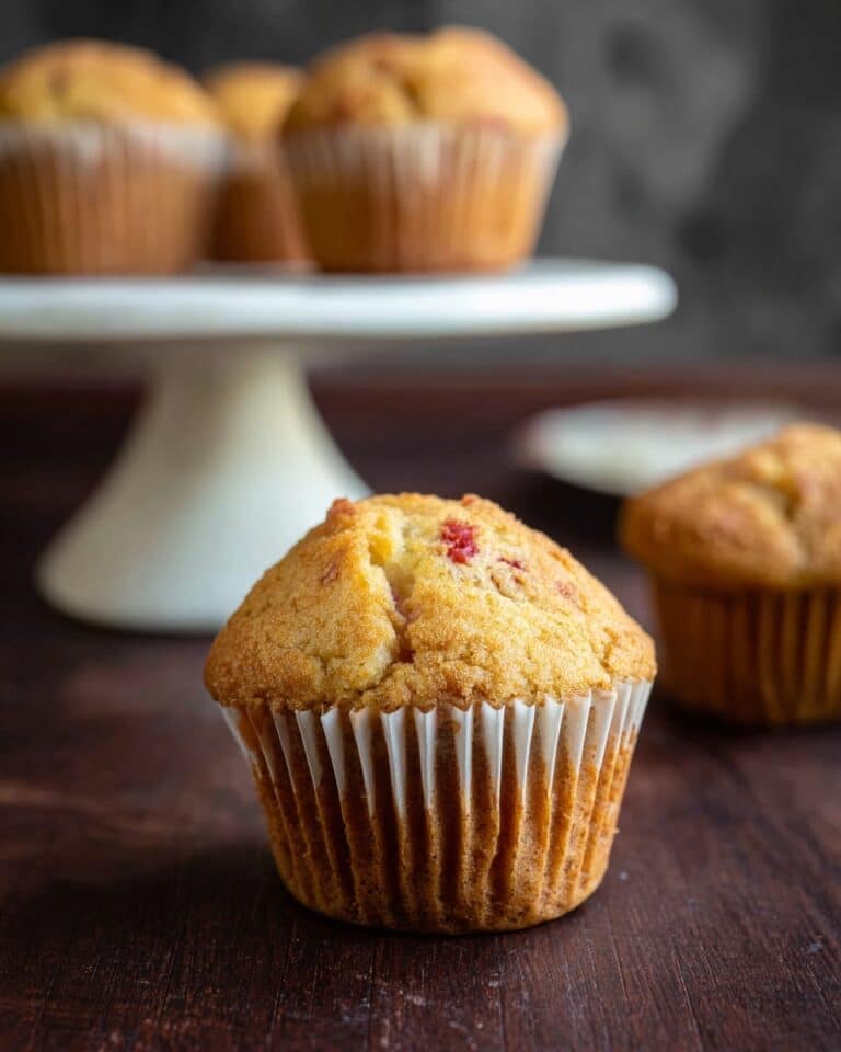 Sour Cream Rhubarb Muffins Recipe