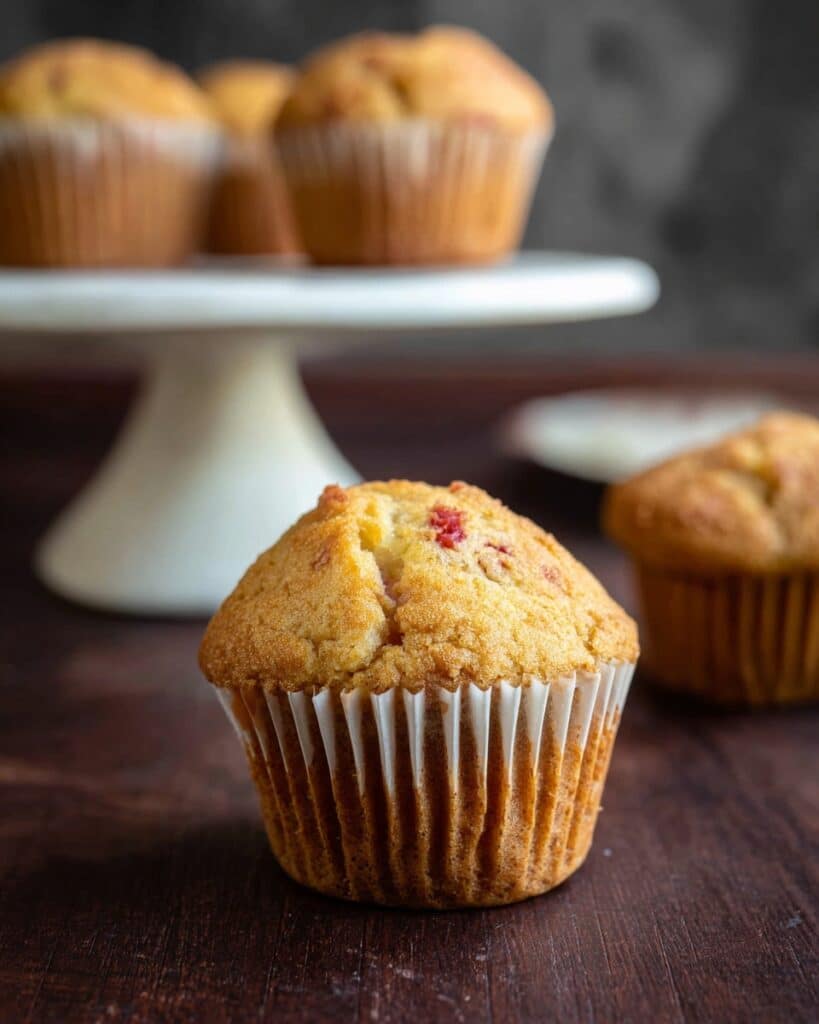 Sour Cream Rhubarb Muffins Recipe