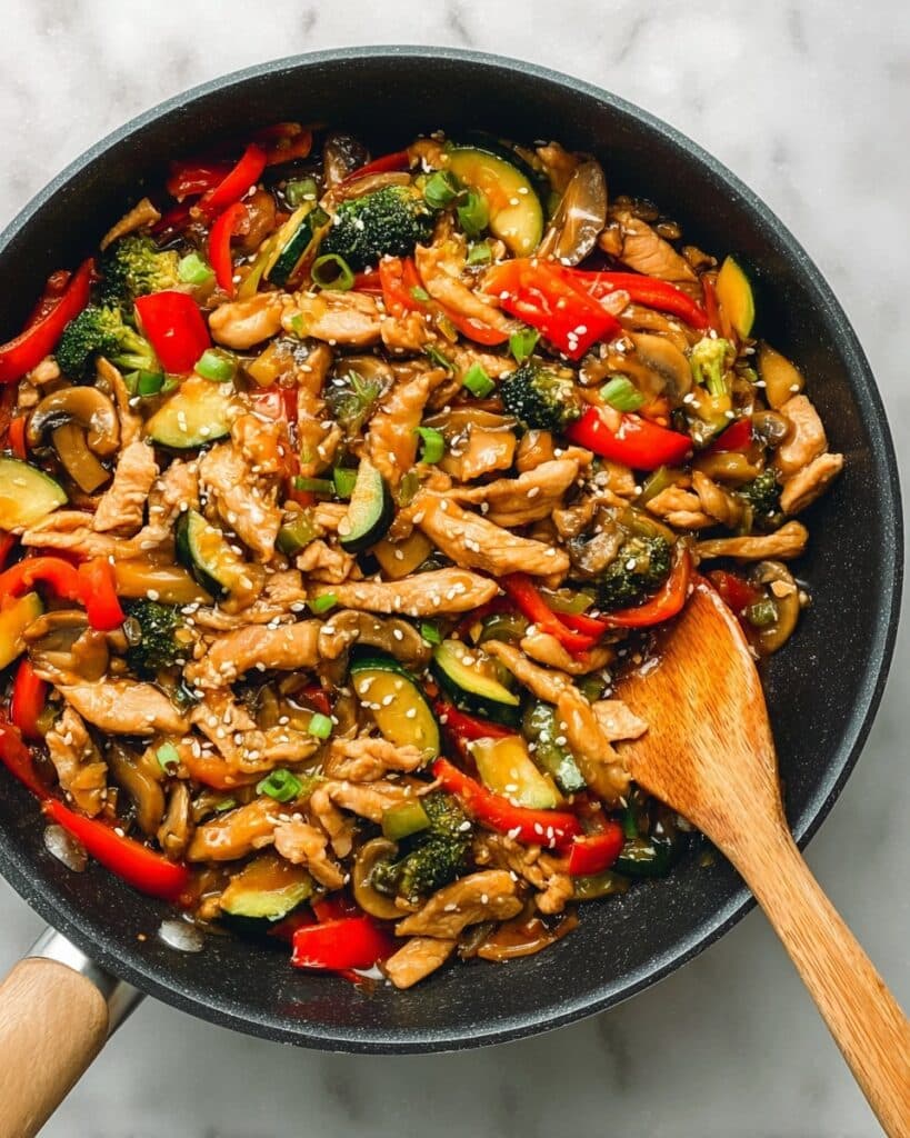 Vegan Stir Fry with Soy Curls and Fresh Vegetables Recipe